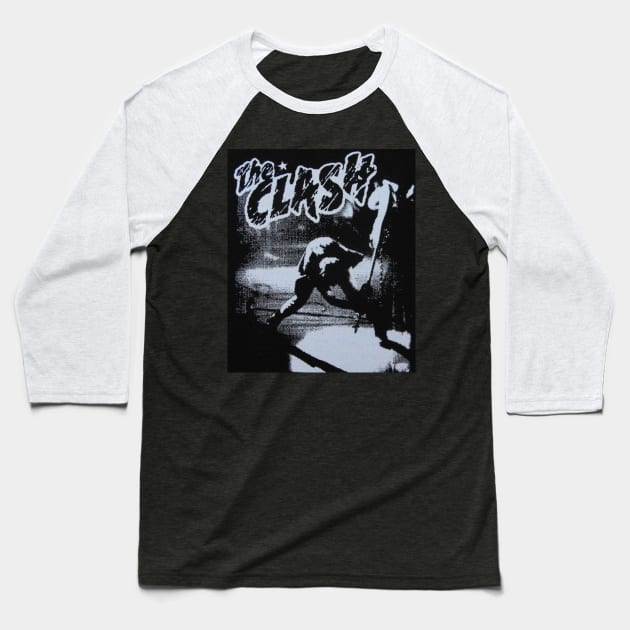 Retro Clash Baseball T-Shirt by Defective Cable 